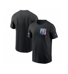 Men's Indianapolis Colts Black 2023 Crucial Catch Sideline Tri-Blend T-Shirt