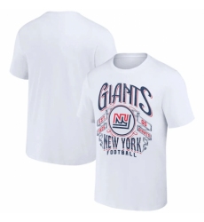 Men's New York Giants White X Darius Rucker Collection Vintage Football T Shirt