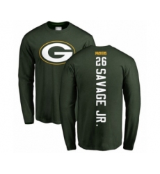 Football Green Bay Packers #26 Darnell Savage Jr. Green Backer Long Sleeve T-Shirt