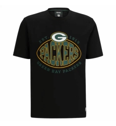 Men's Green Bay Packers Black BOSS X Trap T Shirt