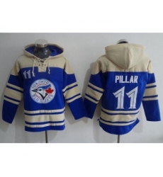 Men's Toronto Blue Jays #11 Kevin Pillar Blue Alternate MLB Hoodie