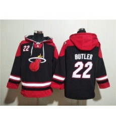 Men's Miami Heat #22 Jimmy Butler Black Ageless Must-Have Lace-Up Pullover Hoodie