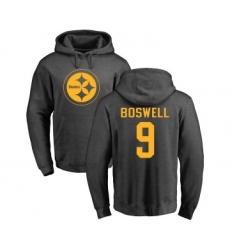 Football Pittsburgh Steelers #9 Chris Boswell Ash One Color Pullover Hoodie