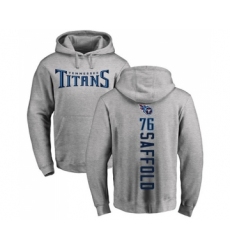 Football Tennessee Titans #76 Rodger Saffold Ash Backer Pullover Hoodie