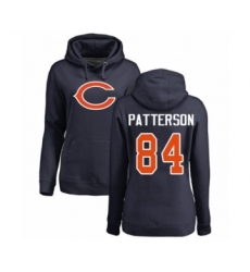 Football Women's Chicago Bears #88 Riley Ridley Navy Blue Name & Number Logo Pullover Hoodie