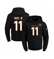 Football Men's Cincinnati Bengals #11 John Ross Black Name & Number Pullover Hoodie