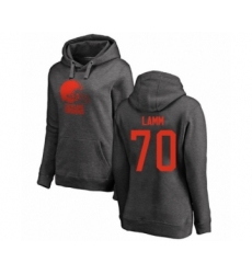 Football Women's Cleveland Browns #70 Kendall Lamm Ash One Color Pullover Hoodie