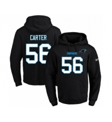 Football Men's Carolina Panthers #56 Jermaine Carter Black Name & Number Pullover Hoodie