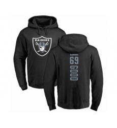 Football Oakland Raiders #69 Denzelle Good Black Backer Pullover Hoodie
