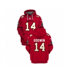 Men's Tampa Bay Buccaneers #14 Chris Godwin 2021 Red Pullover Football Hoodie