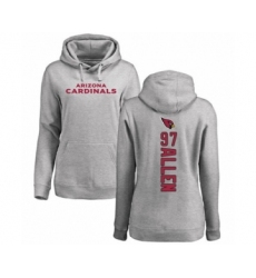Football Women's Arizona Cardinals #97 Zach Allen Ash Backer Pullover Hoodie