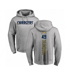 Football Los Angeles Chargers #49 Drue Tranquill Ash Backer Pullover Hoodie