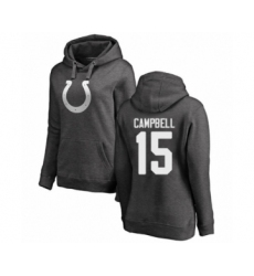 Football Women's Indianapolis Colts #15 Parris Campbell Ash One Color Pullover Hoodie
