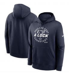Men's Dallas Cowboys Navy 2023 NFC East Division Champions Locker Room Trophy Collection Club Pullover Hoodie