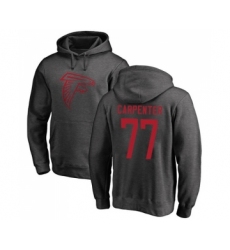 Football Atlanta Falcons #77 James Carpenter Ash One Color Pullover Hoodie