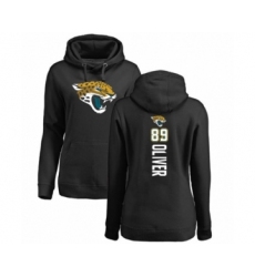 Football Women's Jacksonville Jaguars #89 Josh Oliver Black Backer Pullover Hoodie