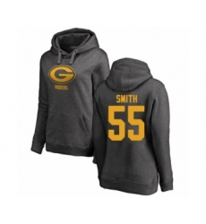 Football Women's Green Bay Packers #55 Za'Darius Smith Ash One Color Pullover Hoodie