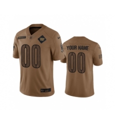 Men's Nike Washington Commanders Active Player Custom 2023 Brown Salute To Setvice Limited Football Stitched Jersey