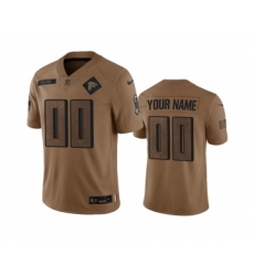 Men's Nike Atlanta Falcons Active Player Custom 2023 Brown Salute To Setvice Limited Football Stitched Jersey