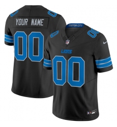 Men's Detroit Lions Active Player Custom Black 2024 F.U.S.E. 2nd Alternate Vapor Limited Football Stitched Jersey