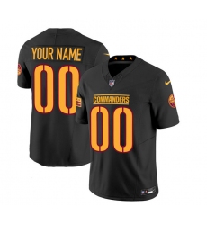 Men's Washington Commanders Active Player Custom Black 2023 F.U.S.E. Vapor Limited Stitched Football Jersey