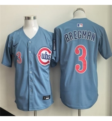 Men's Chicago Cubs #3 Alex Bregman Blue 2026 Limited Stitched Baseball Jersey