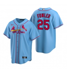Men's Nike St. Louis Cardinals #25 Dexter Fowler Light Blue Alternate Stitched Baseball Jersey