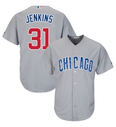 Youth Majestic Chicago Cubs #31 Fergie Jenkins Authentic Grey Road Cool Base MLB Jersey