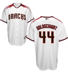 Men's Majestic Arizona Diamondbacks #44 Paul Goldschmidt Replica White Home Cool Base MLB Jersey