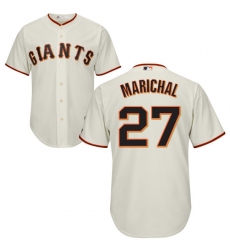 Youth Majestic San Francisco Giants #27 Juan Marichal Replica Cream Home Cool Base MLB Jersey
