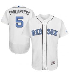 Men's Majestic Boston Red Sox #5 Nomar Garciaparra Authentic White 2016 Father's Day Fashion Flex Base MLB Jersey