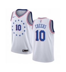 Youth Nike Philadelphia 76ers #10 Maurice Cheeks White Swingman Jersey - Earned Edition