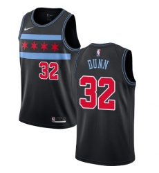 Youth Nike Chicago Bulls #32 Kris Dunn Swingman Black NBA Jersey - City Edition