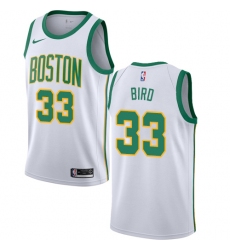 Men's Nike Boston Celtics #33 Larry Bird Swingman White NBA Jersey - City Edition