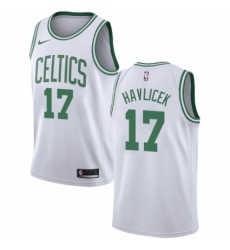 Youth Nike Boston Celtics #17 John Havlicek Swingman White NBA Jersey - Association Edition