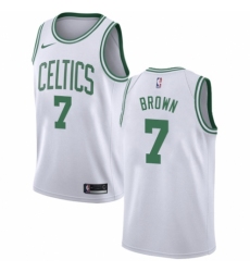 Men's Nike Boston Celtics #7 Jaylen Brown Swingman White NBA Jersey - Association Edition