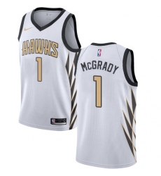 Youth Nike Atlanta Hawks #1 Tracy Mcgrady Swingman White NBA Jersey - City Edition