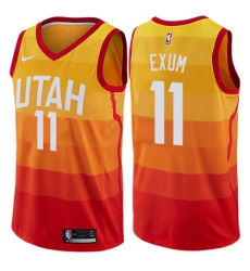 Women's Nike Utah Jazz #11 Dante Exum Swingman Orange NBA Jersey - City Edition