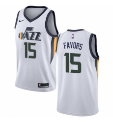 Youth Nike Utah Jazz #15 Derrick Favors Swingman NBA Jersey - Association Edition