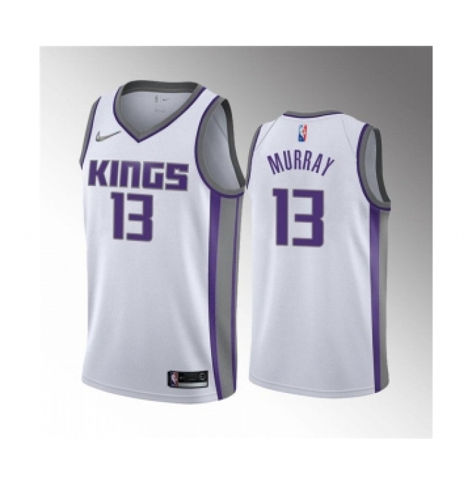 Men's Sacramento Kings #13 Keegan Murray 2022 Draft White Basketball Stitched Jersey