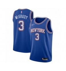 Youth New York Knicks #3 Tracy McGrady Swingman Blue Basketball Jersey - Statement Edition