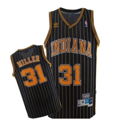 Men's Mitchell and Ness Indiana Pacers #31 Reggie Miller Swingman Navy Blue Throwback NBA Jersey