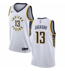 Youth Nike Indiana Pacers #13 Mark Jackson Swingman White NBA Jersey - Association Edition