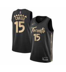 Youth Toronto Raptors #15 Vince Carter Swingman Black Basketball Jersey - 2019 20 City Edition