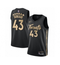 Men's Toronto Raptors #43 Pascal Siakam Swingman Black Basketball Jersey - 2019 20 City Edition