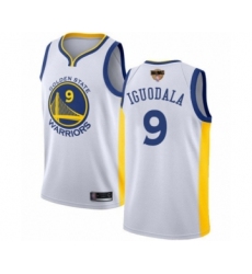 Men's Golden State Warriors #9 Andre Iguodala Swingman White 2019 Basketball Finals Bound Basketball Jersey - Association Edition