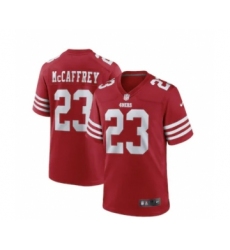 Men's San Francisco 49ers #23 Christian McCaffrey 2022 Red Vapor Untouchable Stitched Football Jersey