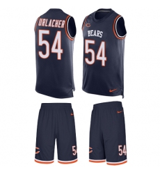 Men's Nike Chicago Bears #54 Brian Urlacher Limited Navy Blue Tank Top Suit NFL Jersey