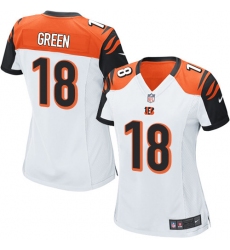 Women's Nike Cincinnati Bengals #18 A.J. Green Game White NFL Jersey