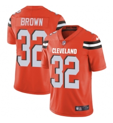 Youth Nike Cleveland Browns #32 Jim Brown Elite Orange Alternate NFL Jersey
